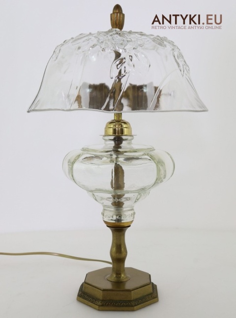 rustykalna lampa stołowa