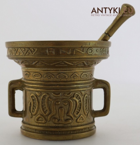 moździerz antyczny mosiądz