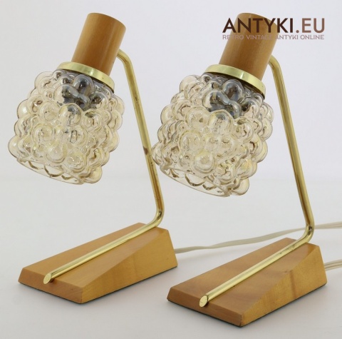 stołowe lampki mid century retro
