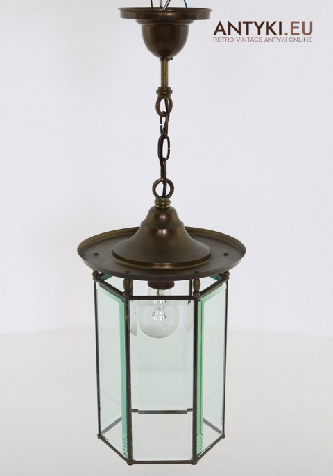 stylowe oświetlenie vintage mosiężne