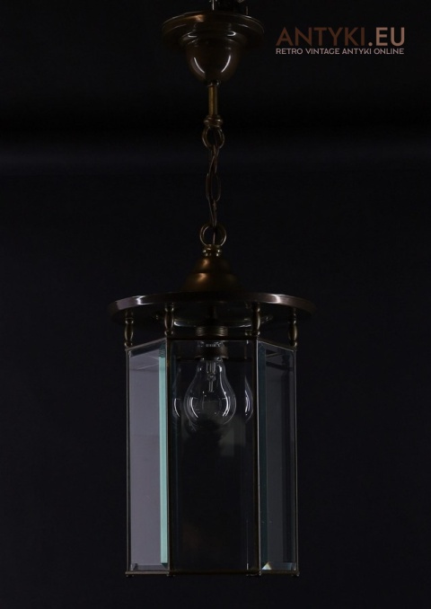 retro lampa sufitowa szlifowane szkło