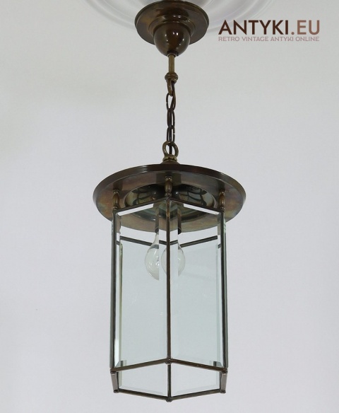 ekskluzywna lampa sufitowa szlifowane szkło