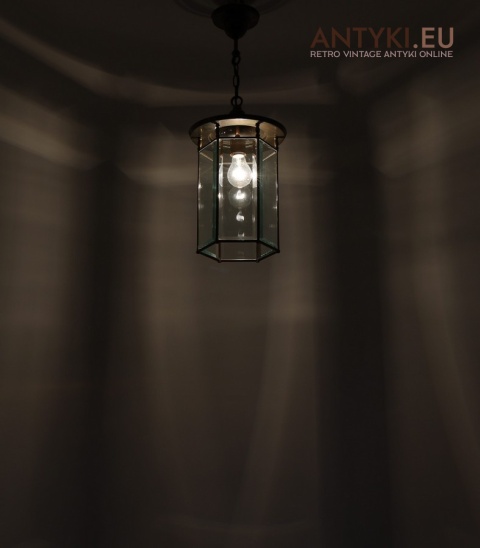 gankowa lampa sufitowa szlifowane szkło