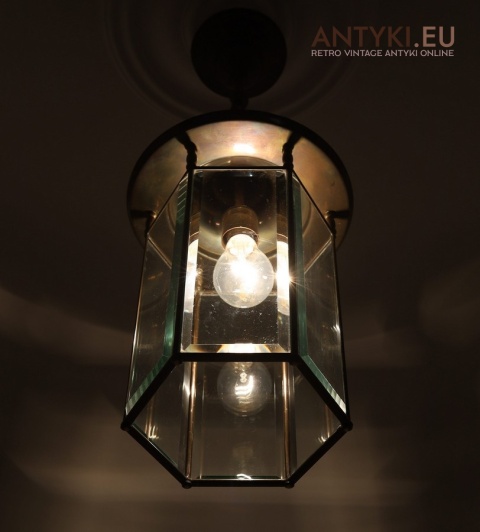 lampa starodawna szlifowane szkło