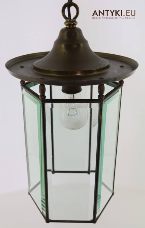 witraż oryginalna lampa retro francuska