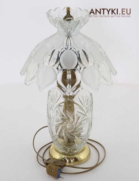 lampa stołowa glamour kryształ