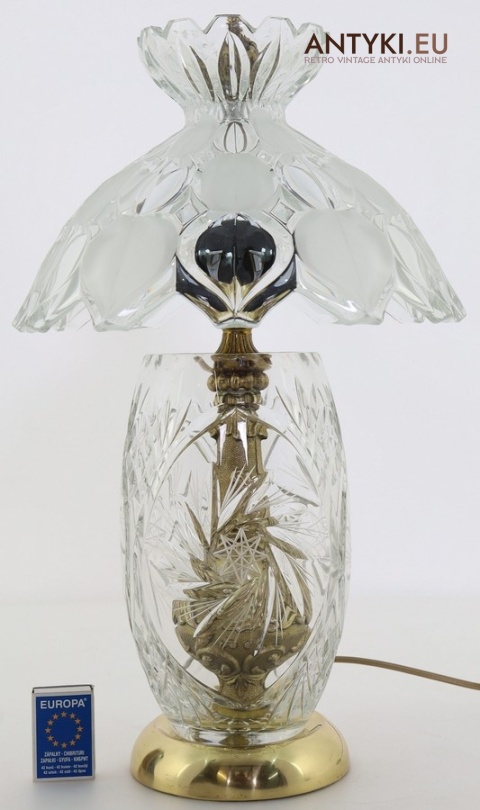 lampa kryształowa vintage bez uszkodzeń