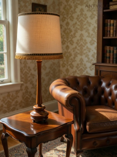 smukła lampa stołowa vintage