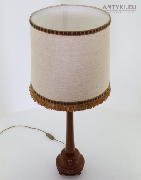 vintage smukła lampa stołowa