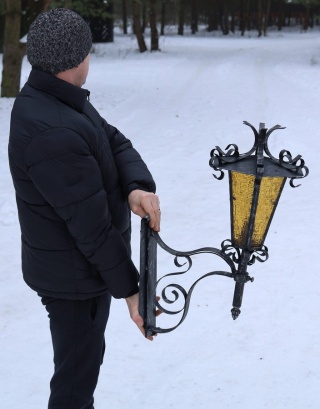 XXL! Zjawiskowa lampa ścienna zewnętrzna vintage – duża latarnia z Austrii