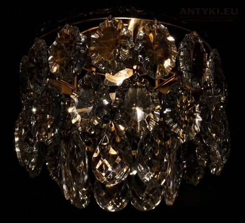 kryształowa plafoniera vintage