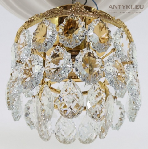 retro kryształowa plafoniera