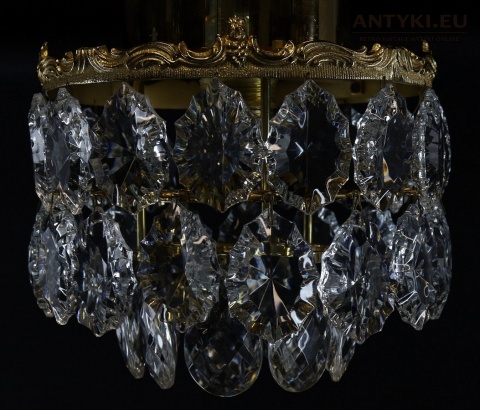 lampa retro z kryształami