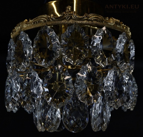 plafon vintage kryształowy