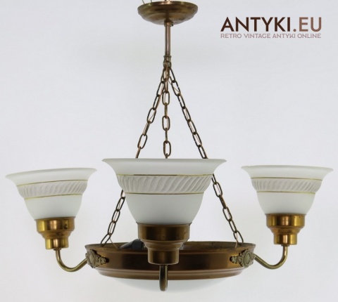 lampa sufitowa z łańcuchem retro vintage