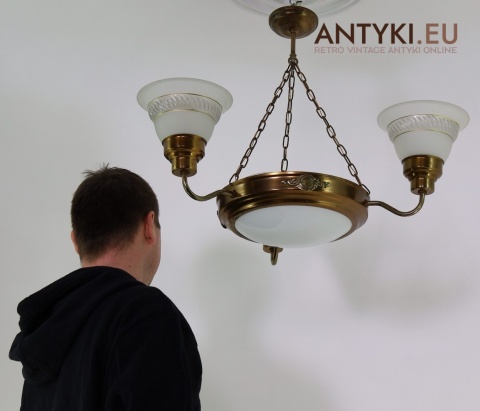 stara lampa sufitowa do gabinetu vintage