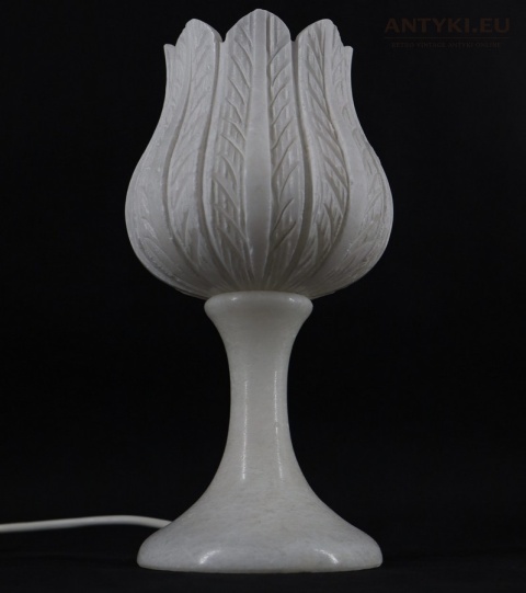 antyczna lampka alabastrowa vintage
