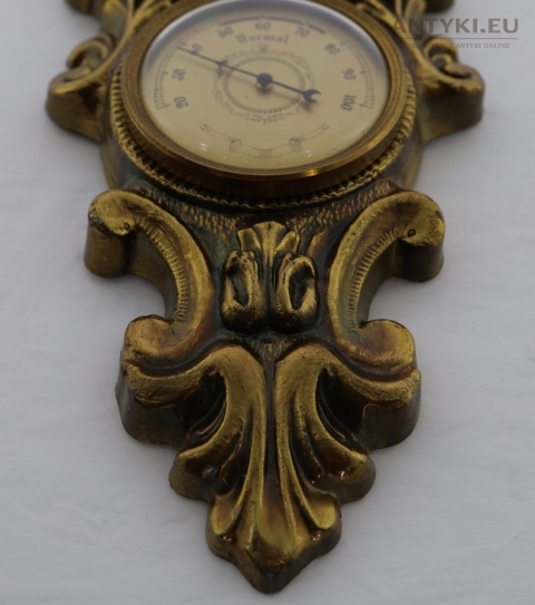 barokowa stacja pogody ścienna retro