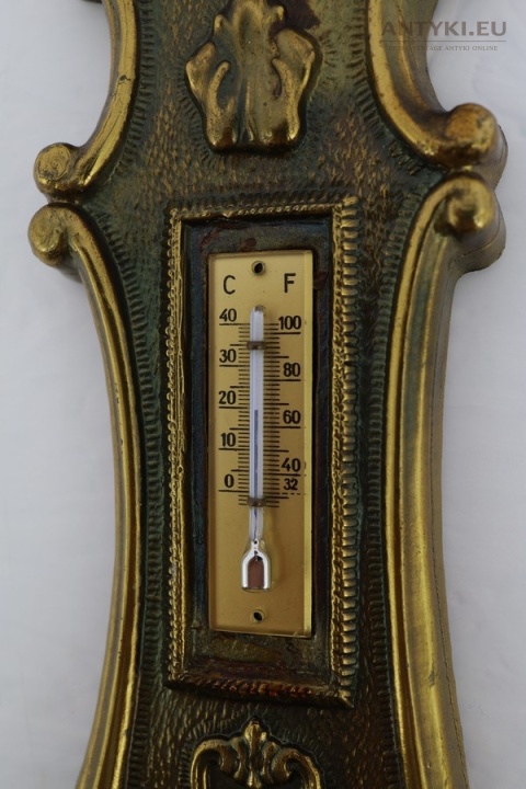 stylowa barokowa stacja pogody antyczna