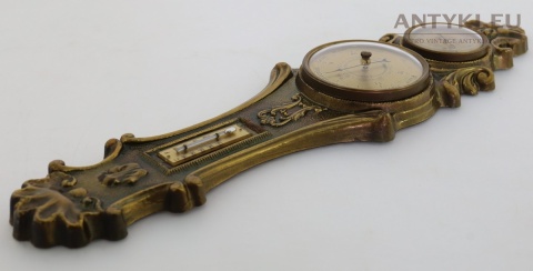 dekoracyjna barokowa stacja pogody retro