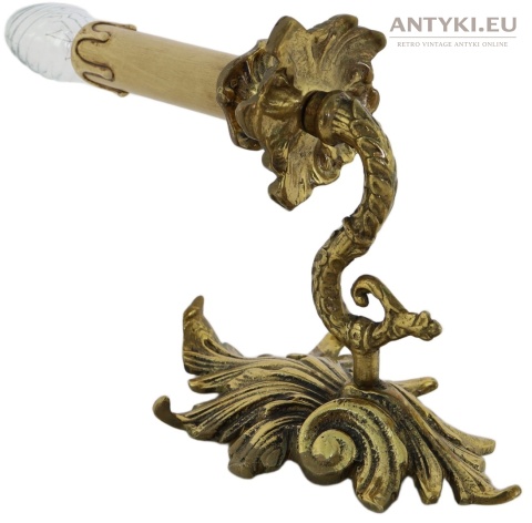 francuskie kinkiety barokowe