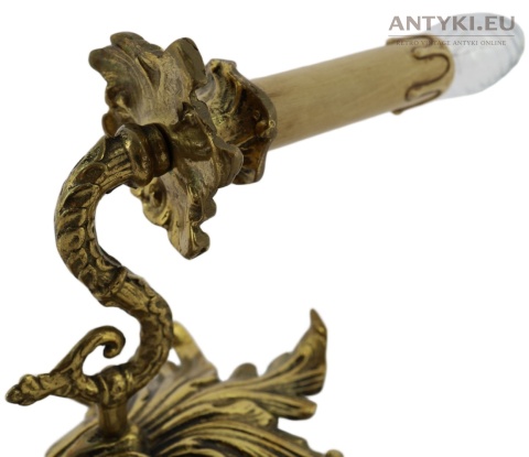 antyki kinkiet z mosiądzu