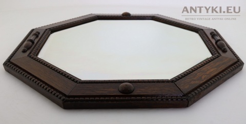 oktagon lustro vintage dekoracyjne