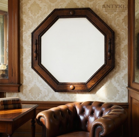 lustro retro klasyczne oktagonalne