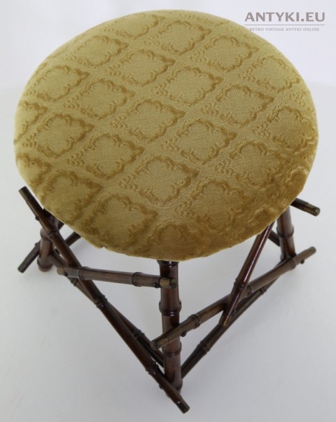 kolonialny stołek pomocniczy retro