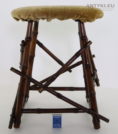 klasyczny stołek kolonialny do salonu