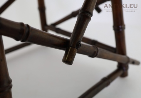 styl kolonialny stołek bambusowy