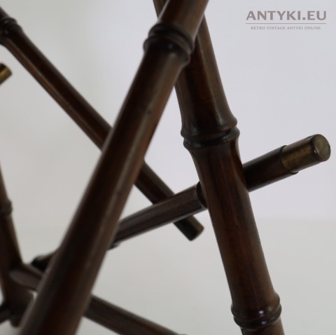 retro stołek bambusowy lata 30 xx wieku
