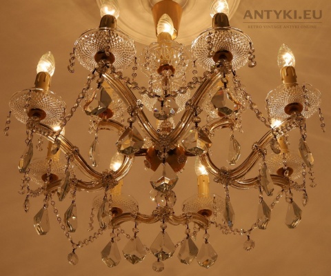 kryształowe żyrandole online antyki