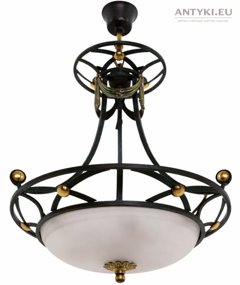 antyczny żyrandol sufitowy
