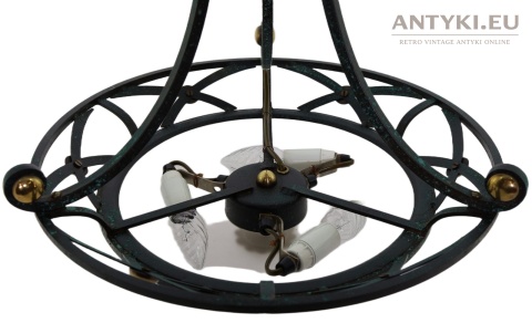 żyrandol retro na korytarz