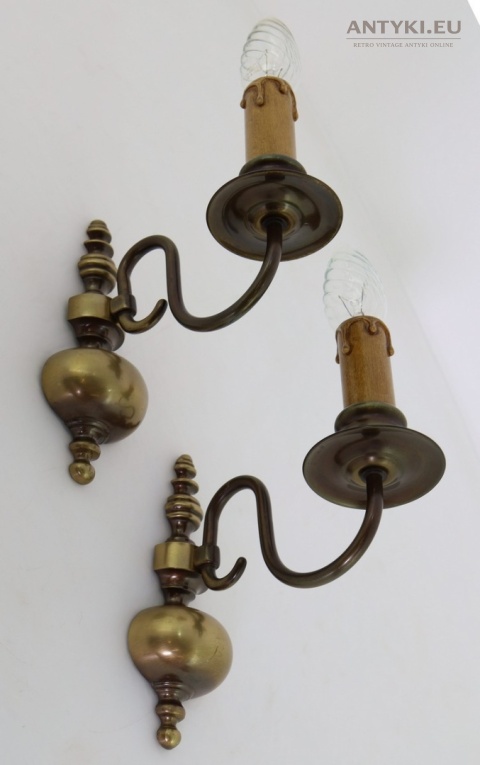 kinkiety pająki z brązu