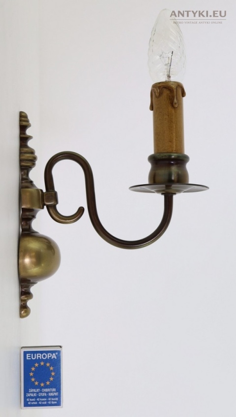 stare kinkiety mosiężne chippendale