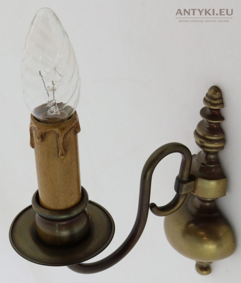 retro mosiężne lampy ścienne