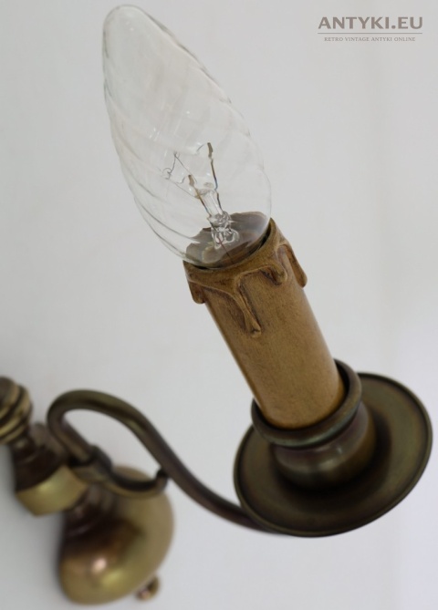 mosiężne kinkiety klasyczne