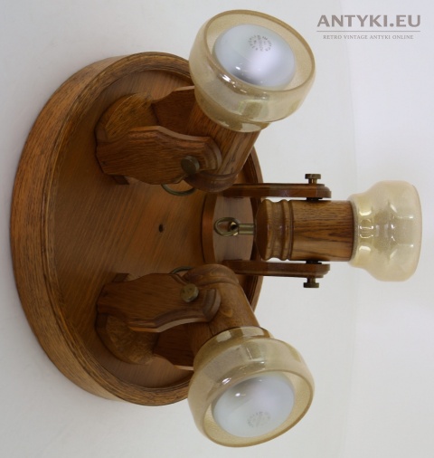 rustykalne oświetlenie ścienne retro