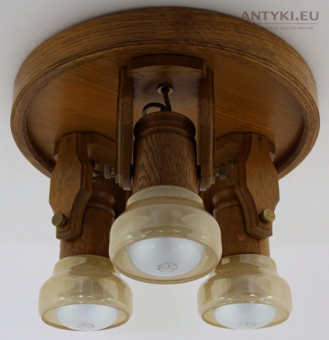 rustykalny plafon dębowy