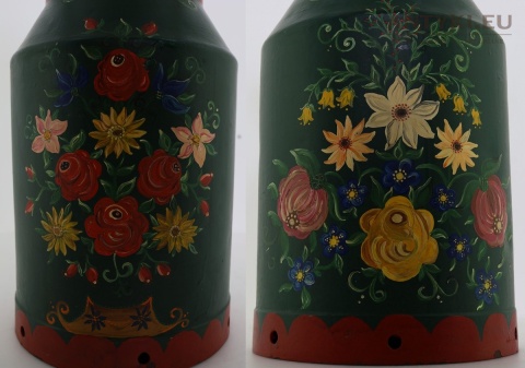 rustykalna dekoracja bańka na mleko