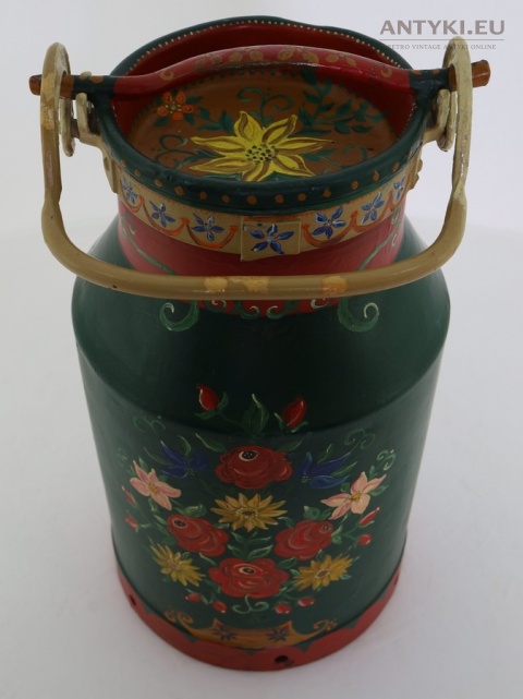 pzdobna bańka na mleko retro do recepcji hotelu