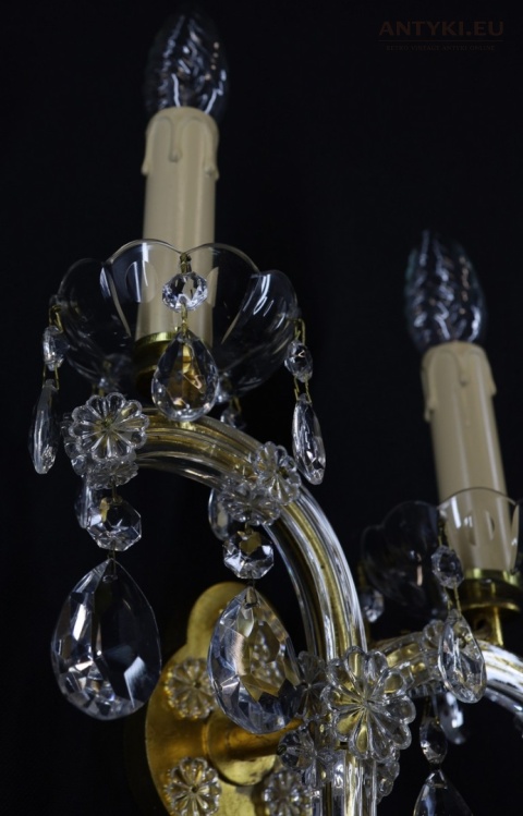 duży antyczny kinkiet maria teresa austria