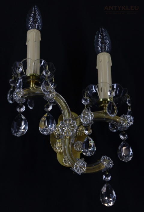 kryształowy kinkiet maria teresa