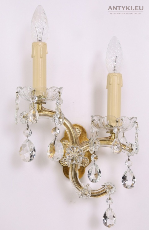 kinkiet maria teresa z kryształami