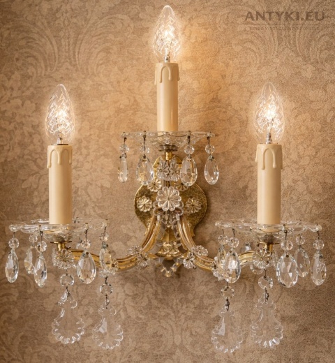 maria teresa kinkiet kryształowy antyczny