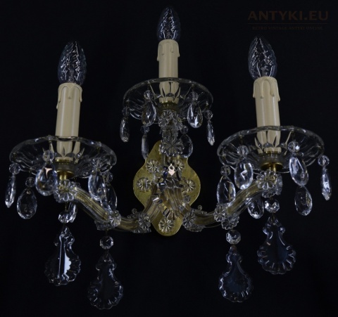 duży maria teresa stylowy kinkiet ścienny