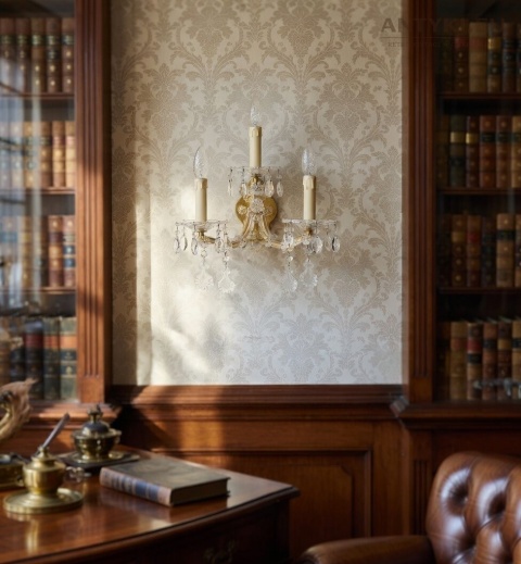 xl kinkiet w stylu maria teresa kryształowy