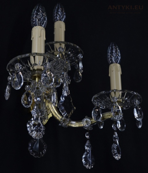 duży kinkiet ścienny maria teresa antyczny